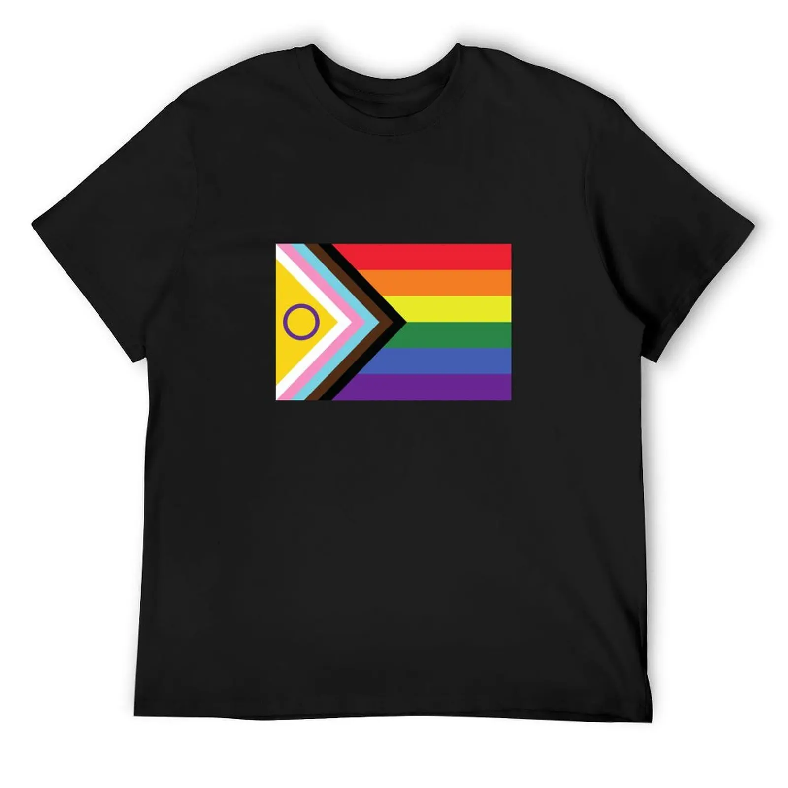 Intersex-Inclusive Rainbow - Pride Flag T-Shirt shirts graphic tee anime t shirts quick drying slim fit t shirts for men