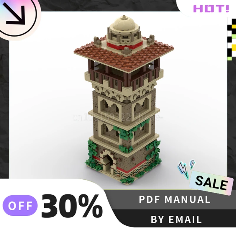 

[2027PCS]Customized MOC Guard Tower Creative Building Blocks Set STEM Educational Toys DIY Construction Model Kit Birthday Gifts