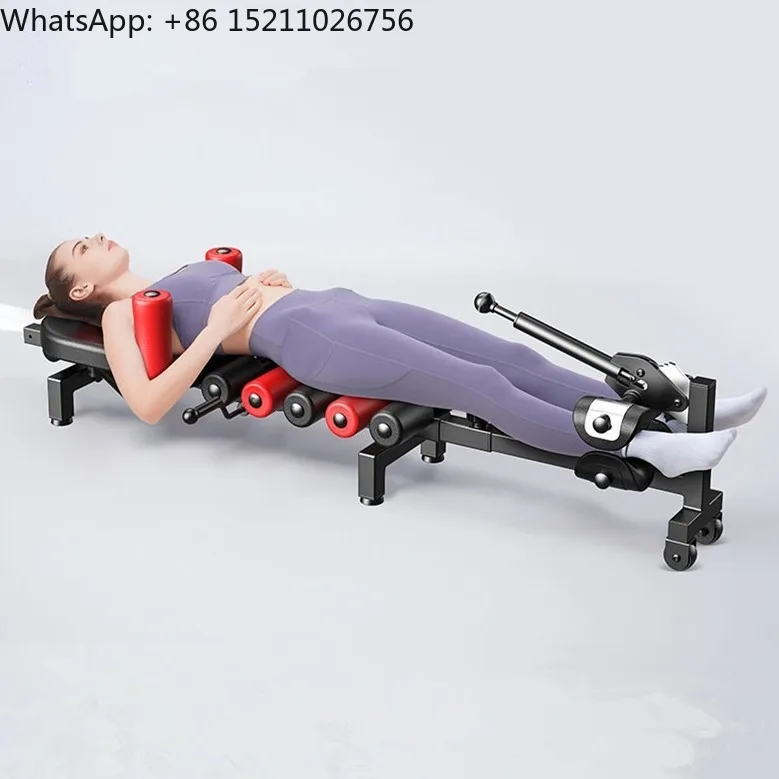 ストレッチ器具 腰椎牽引ベッド ネックボディストレッチャー 脊椎伸長式ストレッチャー ホーム頚椎延長ストレッチャーデバイス