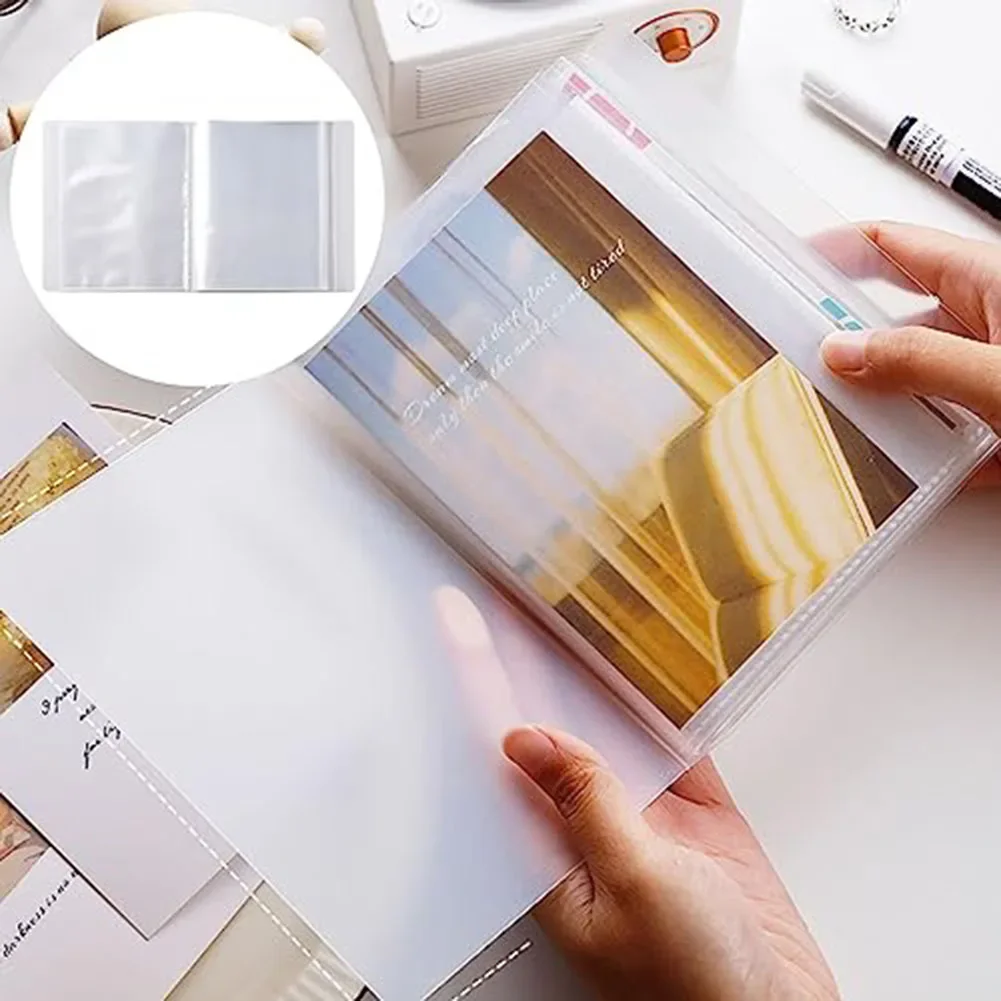 A6 Information Booklet Waterproof 4x6 Clear Photo Album With 40 Pockets & Large Capacity A6 Information Booklet