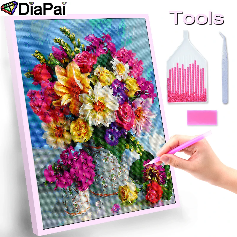 DIAPAI 100% Full Square/Round Drill 5D DIY Diamond Painting \