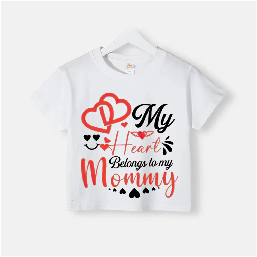 Kids Summer Creative Print Baby and Toddler casual cotton T-shirt Cute boys girls short sleeve top Cotton T-shirt top