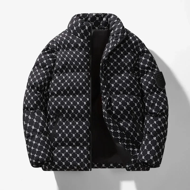 Winter Jacket Short Loose Simple Parkas Thicken Warm Fashion New Men Down Cotton Coat Outwear Lovers Leisure Overcoat