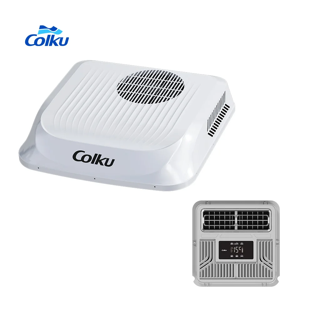 

EH26X Parking Cooler 24V Truck Air Conditioner Rooftop Rv Aircon Caravan Air Conditioner with Dual Brushless Fan Motors