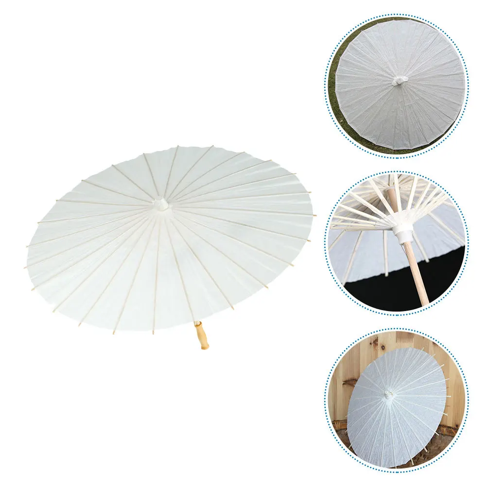 

2pcs Blank Paper Umbrella Diy Unfinished Umbrella For Painting Crafts Party Mini Bulk Small Umbrellas