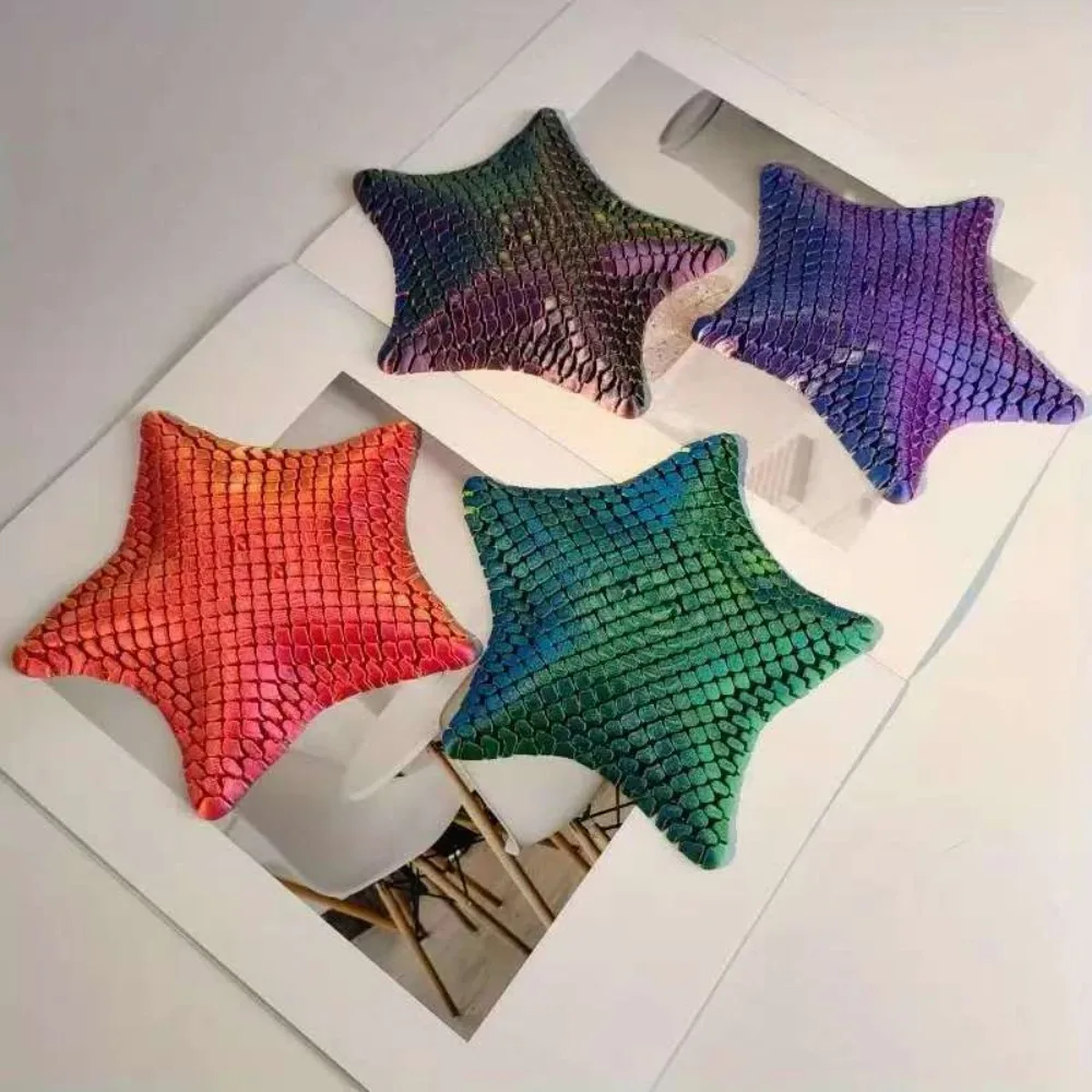 5.5inch Starfish Decompression Toys Articulating Moveable Joints Starfish Decorative Ornaments Multi-color 3D Printed Toy Adult