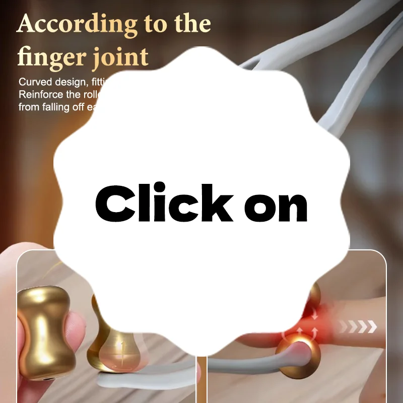 

Двухрядный ролик для массажа пальцев, латунный ролик, простой в использовании, снимает усталость пальцев, способствует крови, портативный инструмент для массажа пальцев