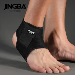 JINGBA SUPPORT 1PCS 3D Neoprene Adjustable Protective Ankle Support Protector Football Basketball Ankle Support Brace tobillera