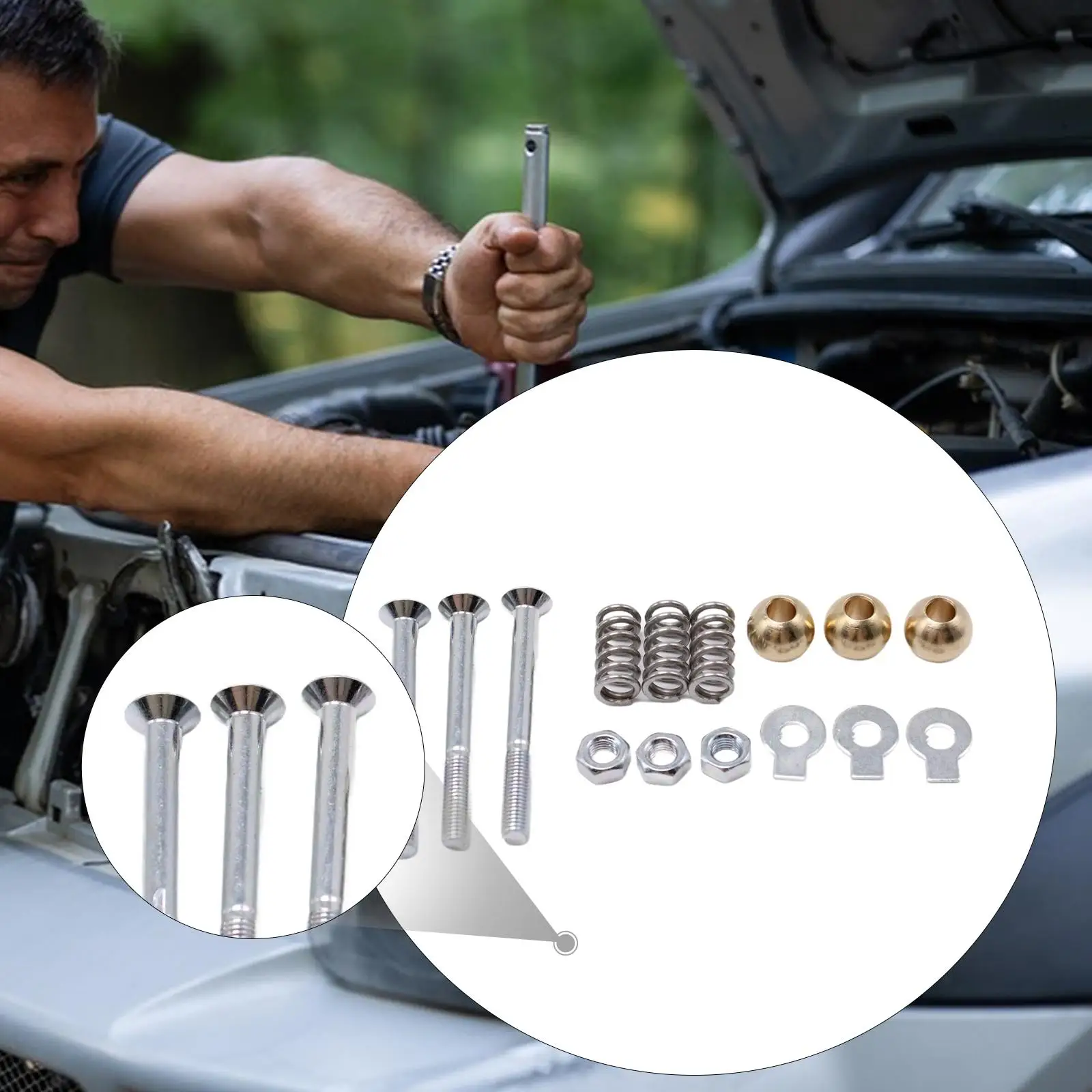 

Комплект усиленных петель и пружин для задней двери, простая установка, для Land Rover Defender Series 2 2A, ремонт дверных цилиндров автомобиля