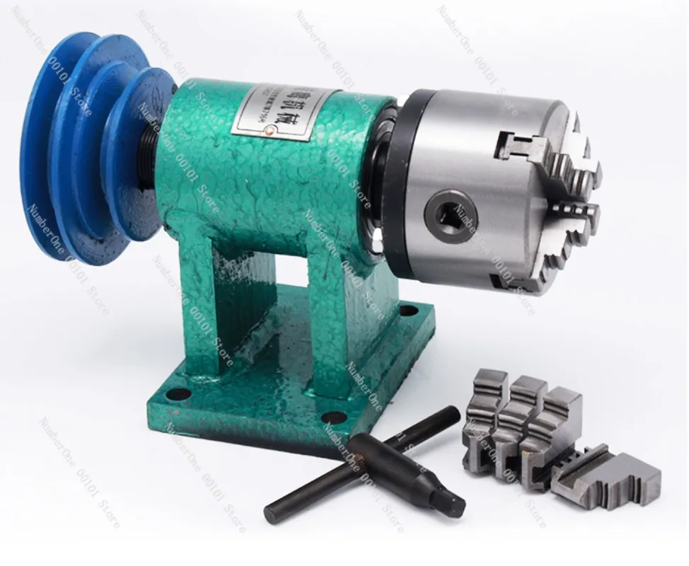 Type 160, three-jaw/four-jaw chuck spindle assembly + CNC lathe hand crank tailstock MT3