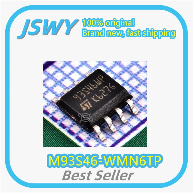 

(10/50pcs) M93S46-WMN6TP M93S46 Silkscreen 93S46WP SOP-8 Memory Chip Brand New Original Fast Shipping