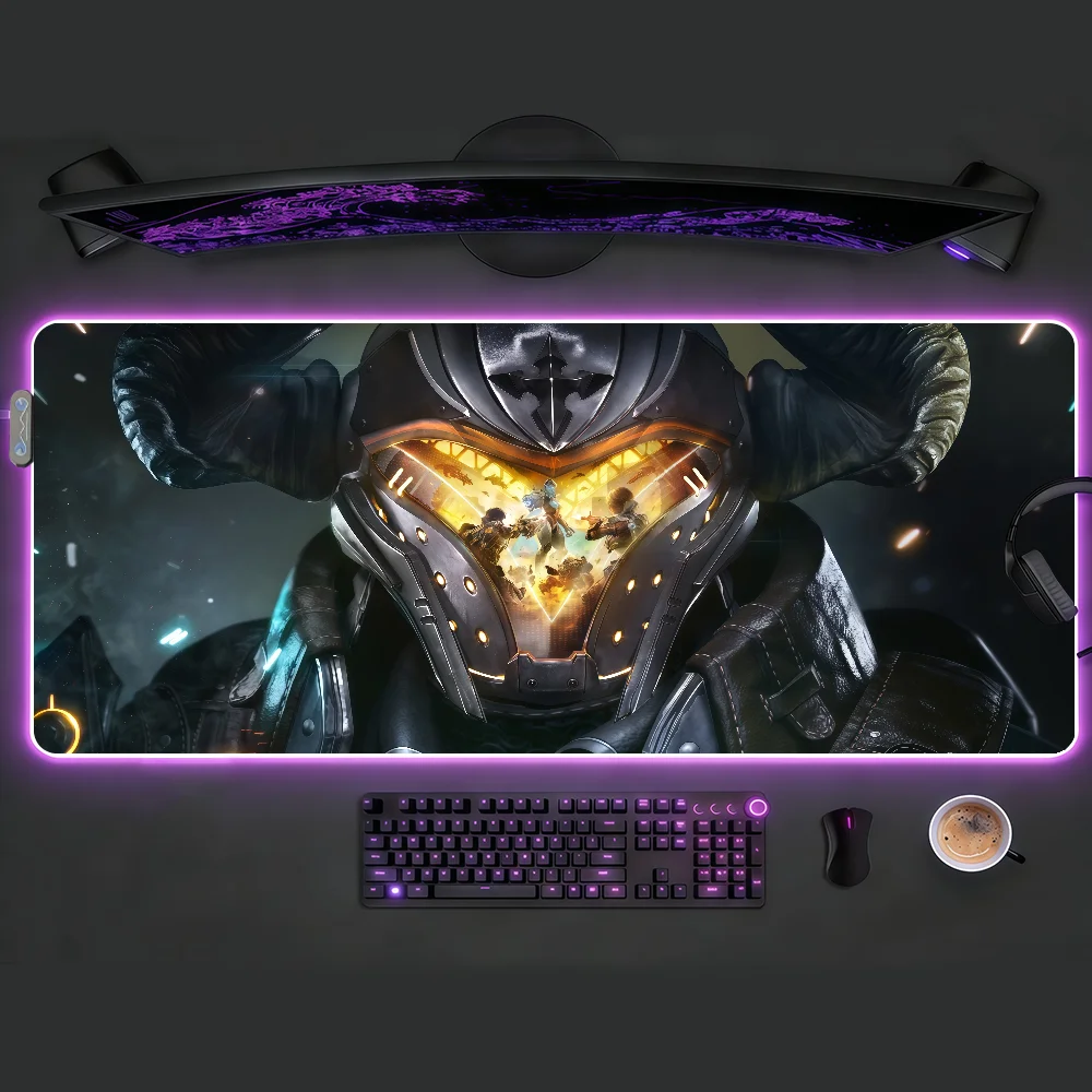 

The F-First D-DescendantS MousePad RGB LED Non-slip Desk Mat Rubber Gaming Accessories Large XXL Computer Office Keyboard Carpet