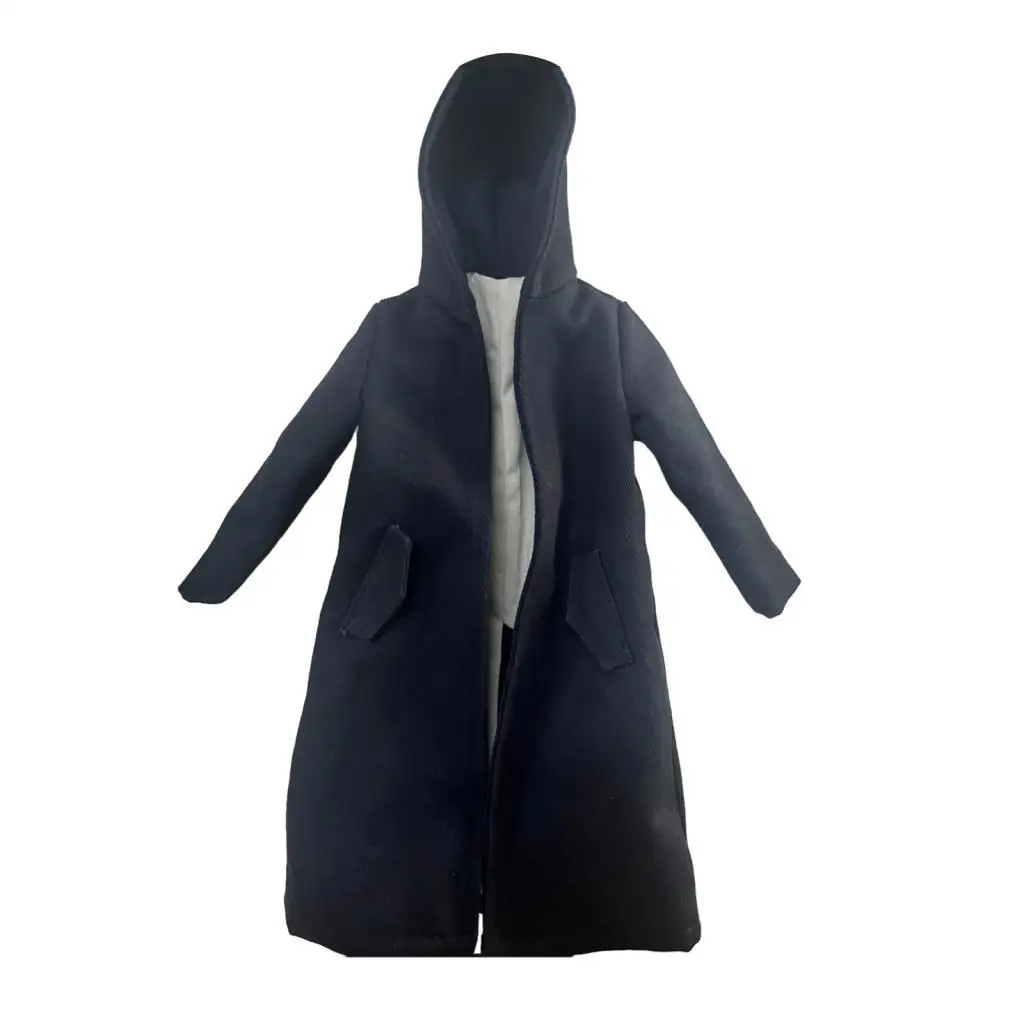 Gabardina con capucha a escala 1/6, accesorios de disfraz de abrigo de figura masculina, atuendo