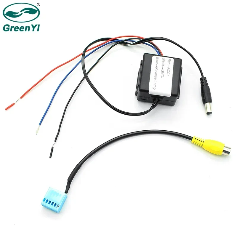 GreenYi Car Rear View Camera Power Delay Timer Relay Filter Rectifier RCD330 PQ MIB RCA Conversion Adapter For VW BMW BENZ Audi