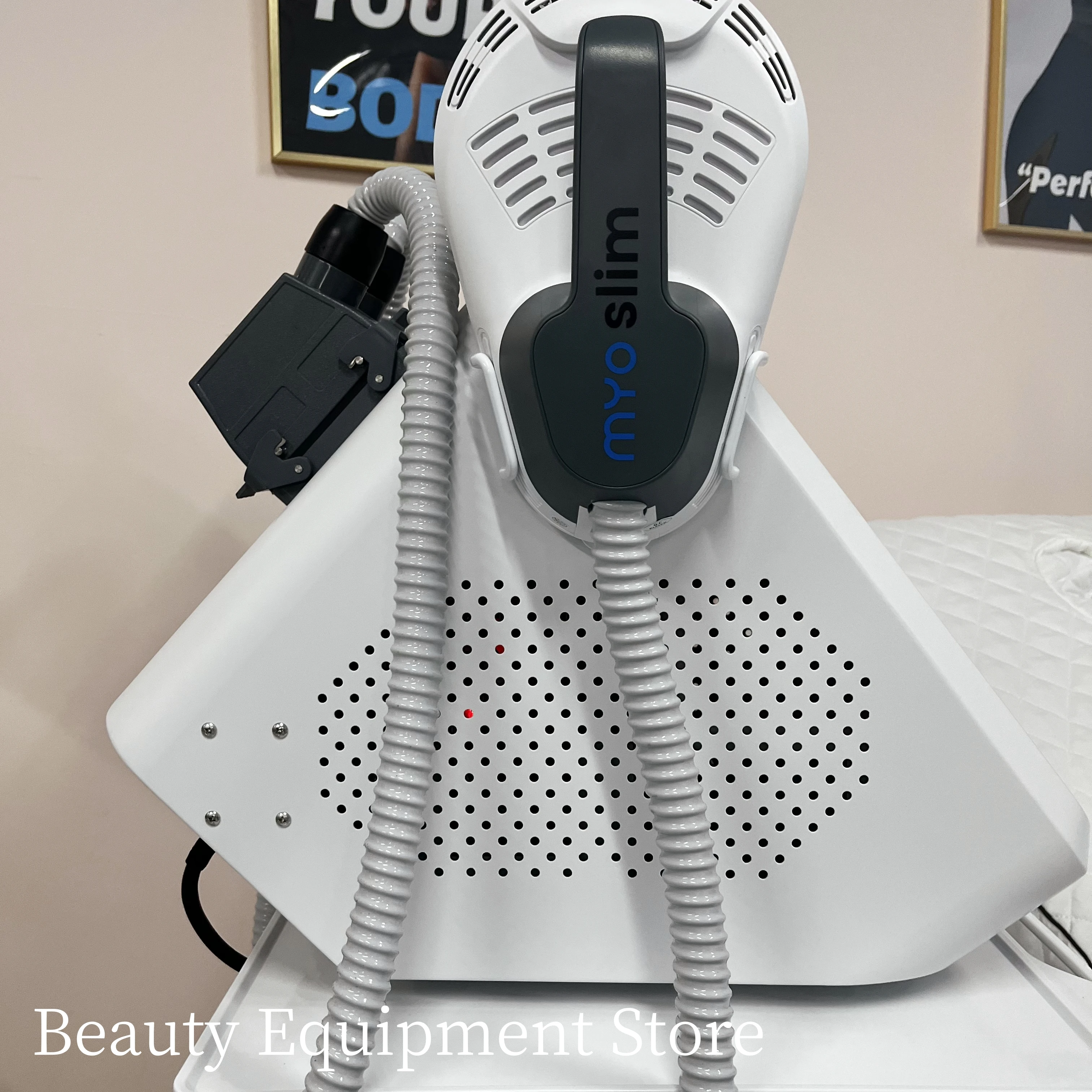 Myoslim EMS Hiemt Spier Stimulator Lichaamsvormende Machine 2 Handgrepen Bekkenbodem EMS Lichaamsbehandeling Schoonheid Apparaat