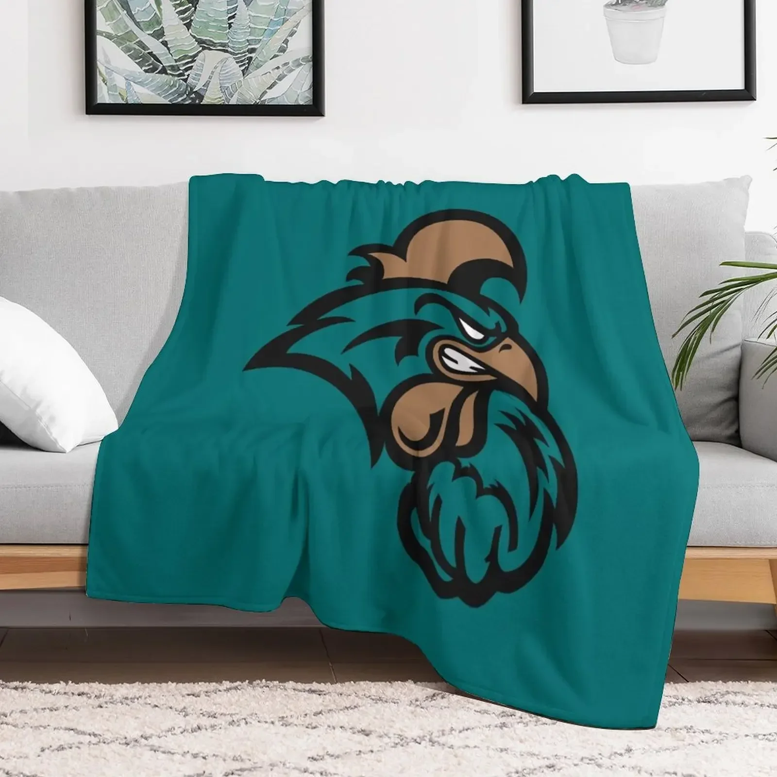 

The Coastal Carolina Chanticleers Throw Blanket Cute Plaid Warm Flannels Decorative Beds Blankets Fashion Sofas Thins Blankets