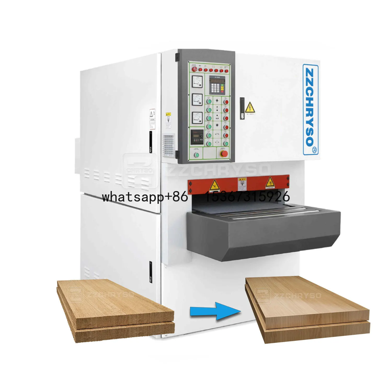 

Heavy Duty Sander Wood Industrial Sanding Machine Fully Automatic Woodworking Wood Panel Polishing Machine