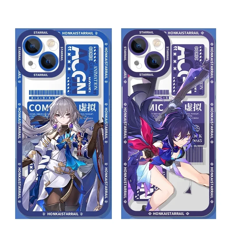 

Game Honkai Star Rail Cosplay Bronya Serval Kafka Seele TPU iPhone Cover Drop-Proof Protective Case Xiaomi VIVO ONEPLUS OPPO