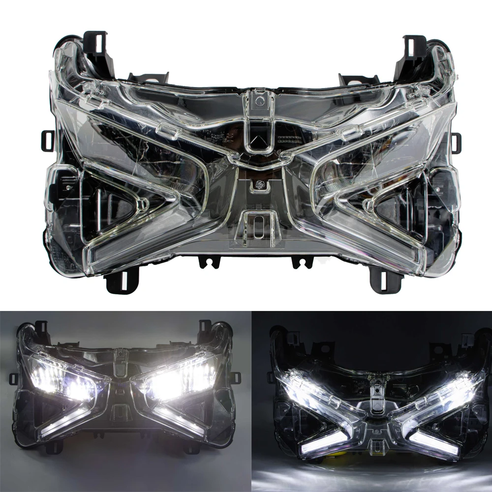 Motorcycle LED Front Lighting Headlight Headlamp Assembly Kit For Yamaha XMAX 300 XMAX300 2023-2024