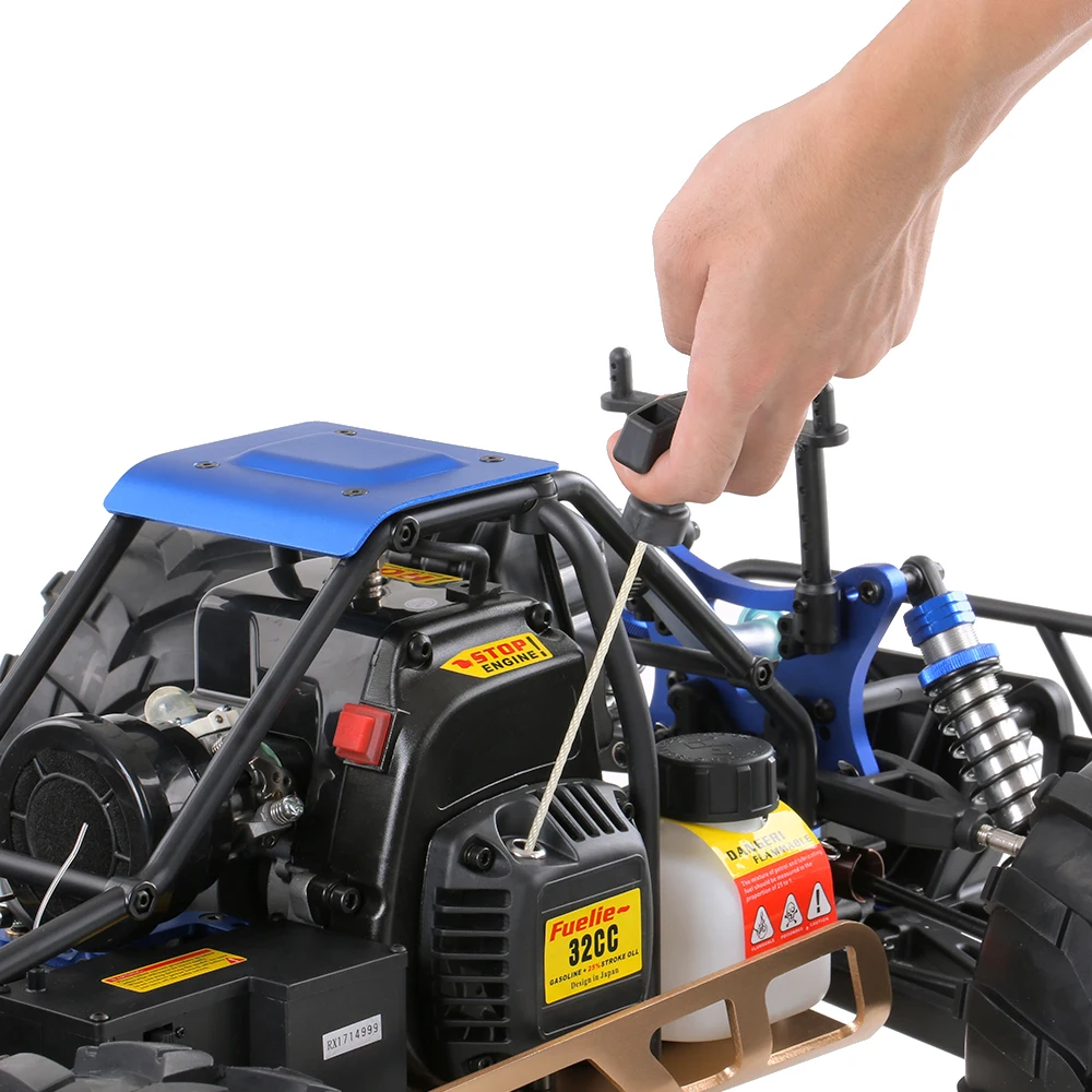 HSP Skeleton 1/5   RC Car 4WD 32CC Engine 94050  Radio Control  Patrol Power Monster Truck  RTR Steel Gear Box Warrior MXT-5