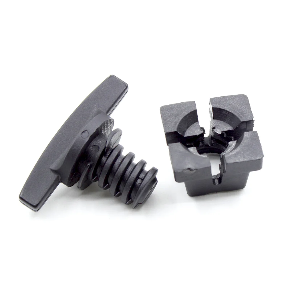 10Pcs Car Trunk Seal Lid Threaded Plastic Screw Thread Retainer Fastener Clips For BMW 3 7 Series E31 E34 E39 E46 71111179445