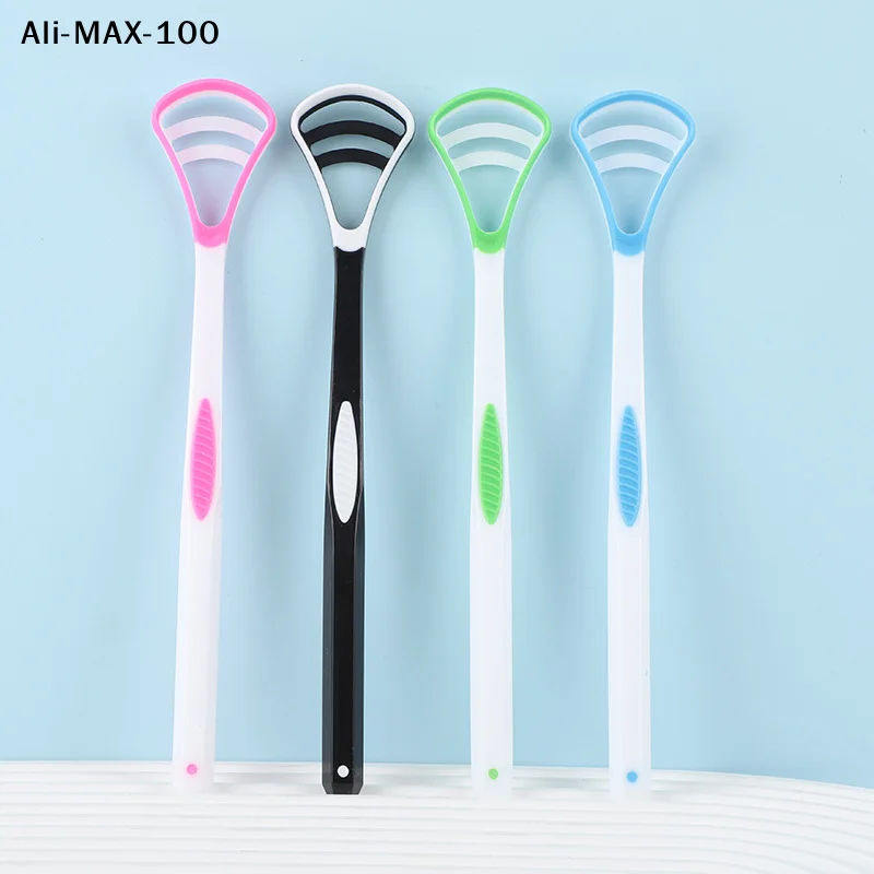 【MA3】Dual Uses Tongue Scraper Cleaners Reusable Oral Health Cleaning Brush Hygiene Care Toothbrush Mouth Fresh Breath Scraping