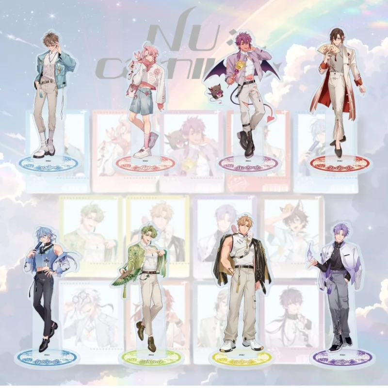 Anime Nu: Carnival Acrylic Stand Action Figure Eiden Olivine Edmond Yakumo Standing Sign Model Cosplay Standee Decor Keychain