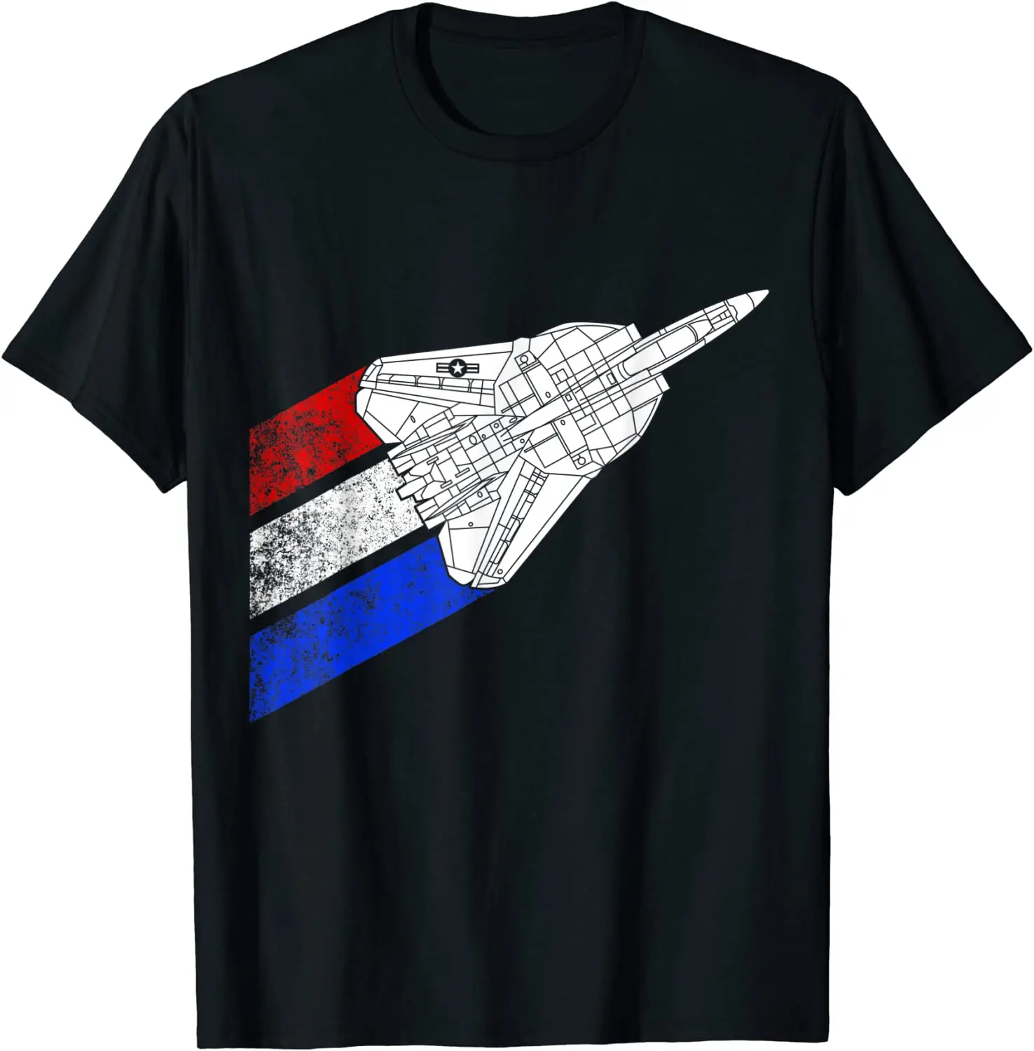 

American Flag F14 Tomcat Airplane Schematic F-14 Jet T-Shirt Short Sleeve Casual Cotton O-Neck Summer Men T Shirt