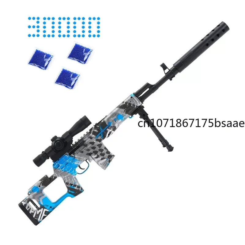 Gun Toy Boys SVD Sniper Manual Water Gel Ball Toy Gun softair Hydrogel Guns Paintball arma per adulti bambini CS Fighting