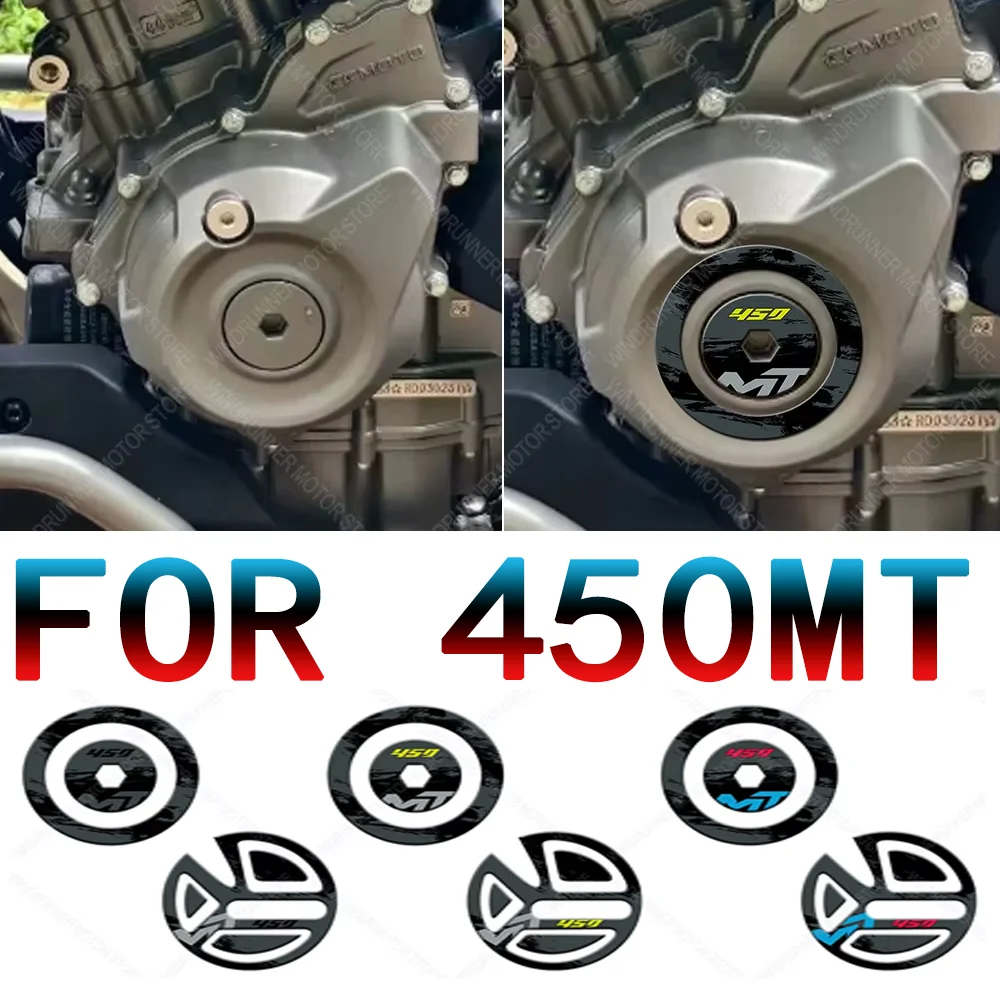 

For CFMOTO 450MT 450mt Motorcycle Accessories Waterproof Protective Engine Sticker 3D Epoxy Resin Protective Sticker