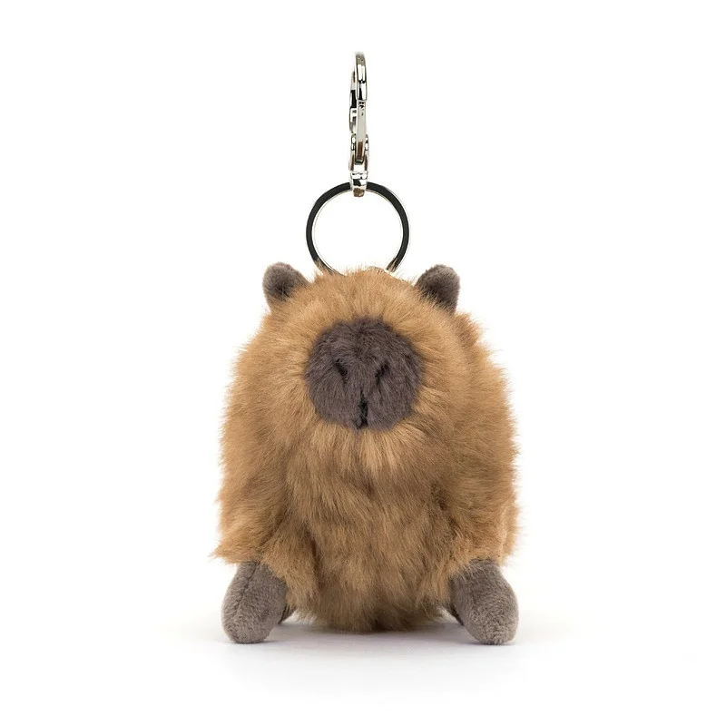 【IN STOCK】JELLYCAT UK Fun Cute Capybara Bag Pendant With Bag Jellycat Capybara Plush Keychain Birthday Christmas Gift