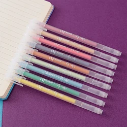 9 PCS Morandi Color Gel Pens Set Handwriting Pen Students School Supplies Stationery Cute Pens