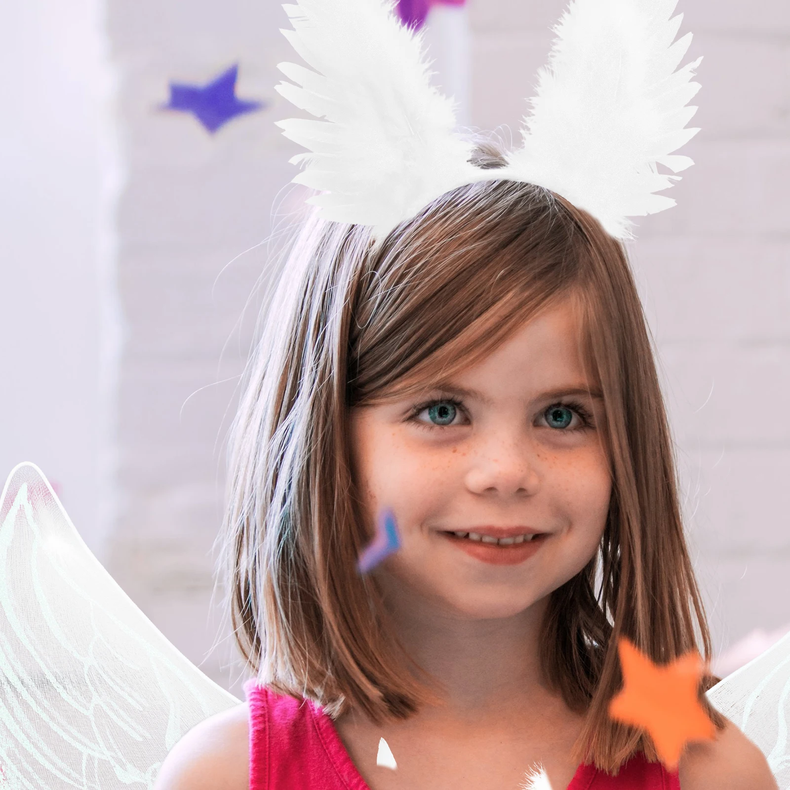 

Headbands Wing Headpiece Accessories for Girls Costume Clothing Wings Cosplay White Cute Party