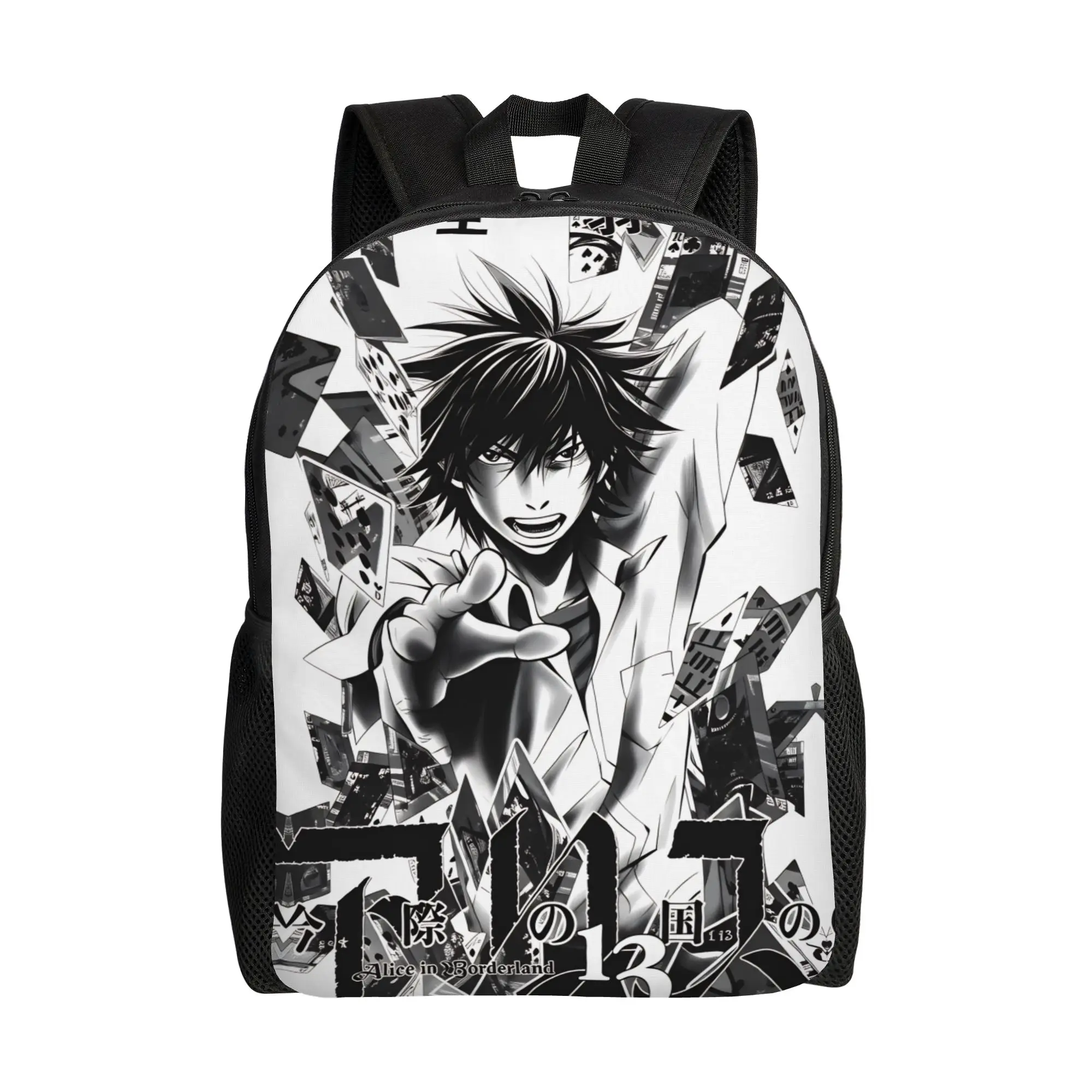 

Alice Borderlands Backpack Travel Backpacks Men Casual School Bags Custom Big Rucksack