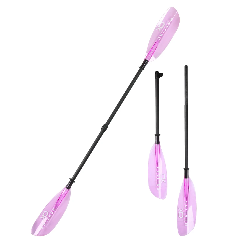 SUP Paddle-High-Performance Fiberglass Shaft PC Double Blade 2-Section Lightweight Stable Durable For