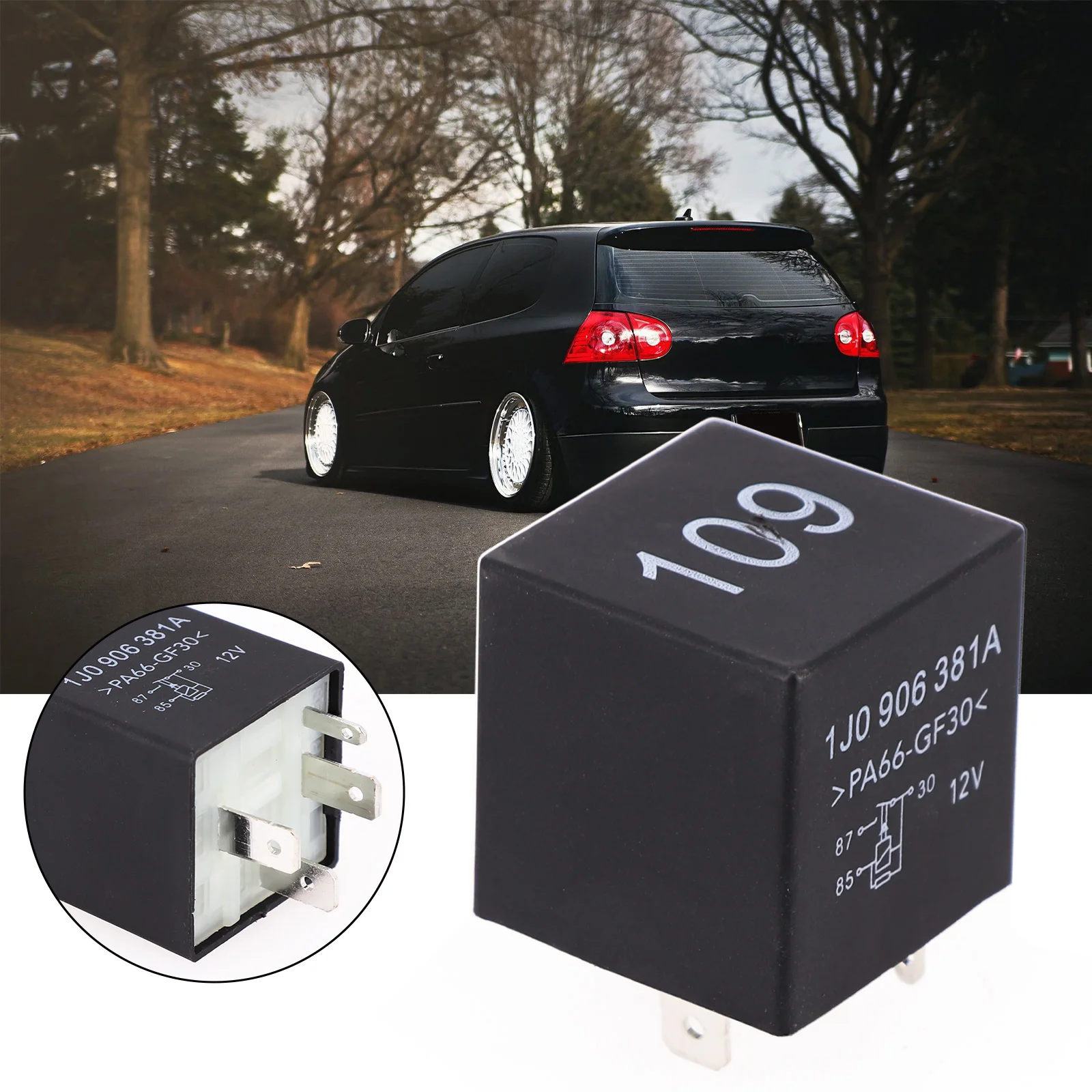 

Engine Power Supply ECU Fuel Pump Relay 1008300003 1J0906381A 357906381A Black &Silver For Skoda Pump Relay Brand New