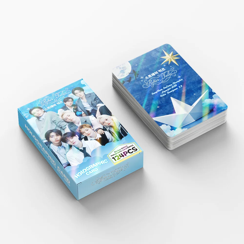 124 Laser Cards K-Pop Boy Group Flash Cards 2027 Season’s Greetings Photo Cards LOMO Cards Fan Collection Gift