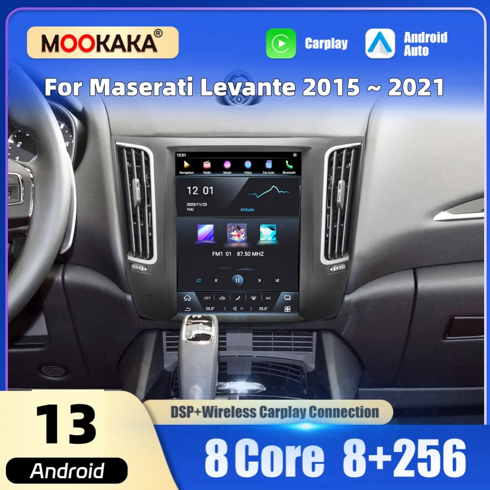 

Car Radio For Maserati Levante 2015 - 2021 Wireless Carplay Android Auto Multimedia Player GPS Autoradio Stereo Head Unit Screen