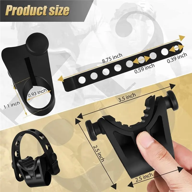 ABKV-Bike Carrier Mount Replacement 8 Pcs Bicycle Hitch Strap Cradle Car Rack Parts Rubber Strap