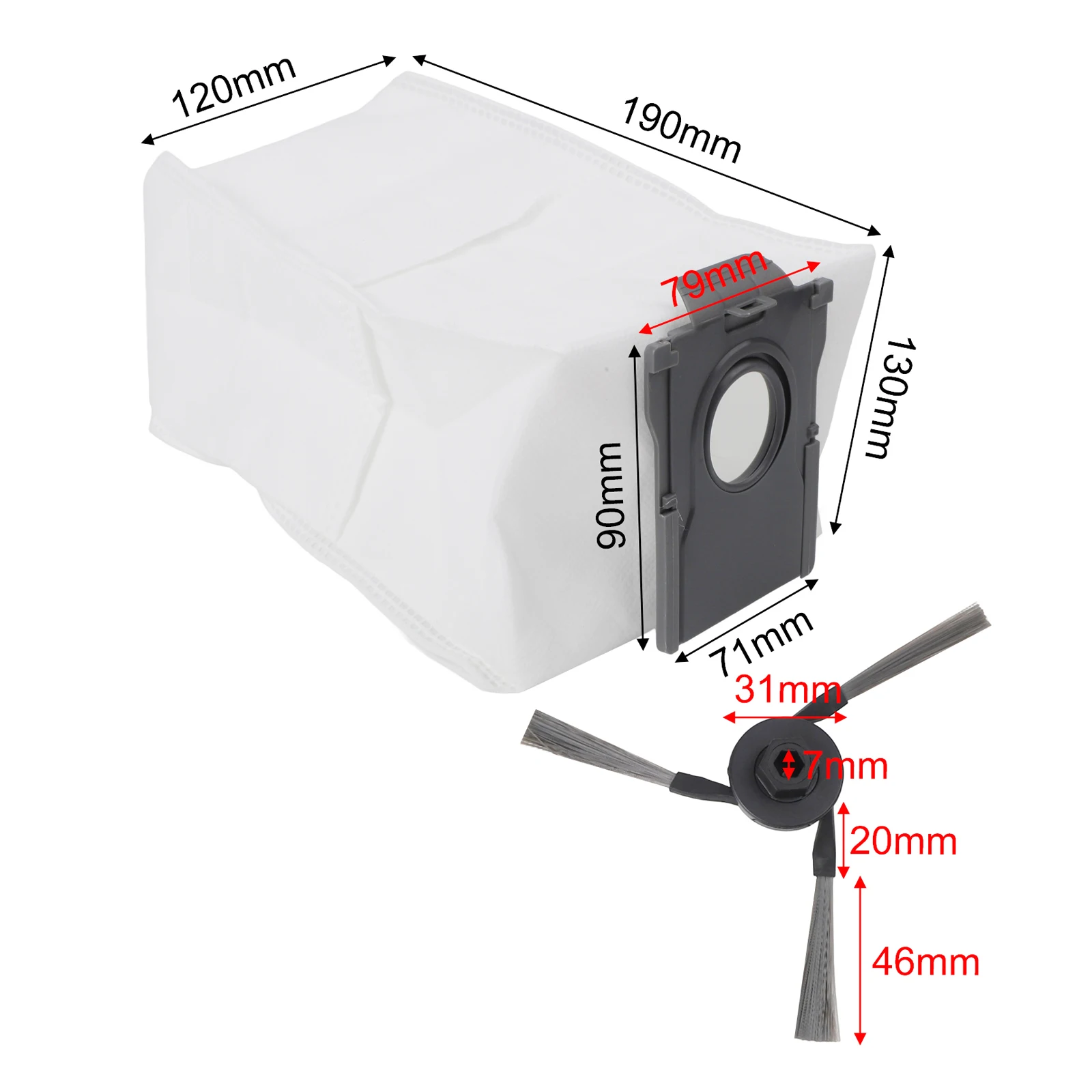 for All in One Filter for Mop Cloth and Side Brush Set for Mova Z5 Z5 Pro Z50 for Ultra Z50 for a Cleaner Home Environment