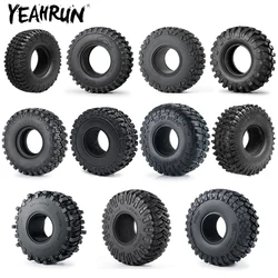 YEAHRUN 1.9 inch Rubber Beadlock Wheel Tyres 100/106/108/114/120/122/123mm Tires for Axial SCX10 TRX-4 1/10 RC Car Upgrade Parts