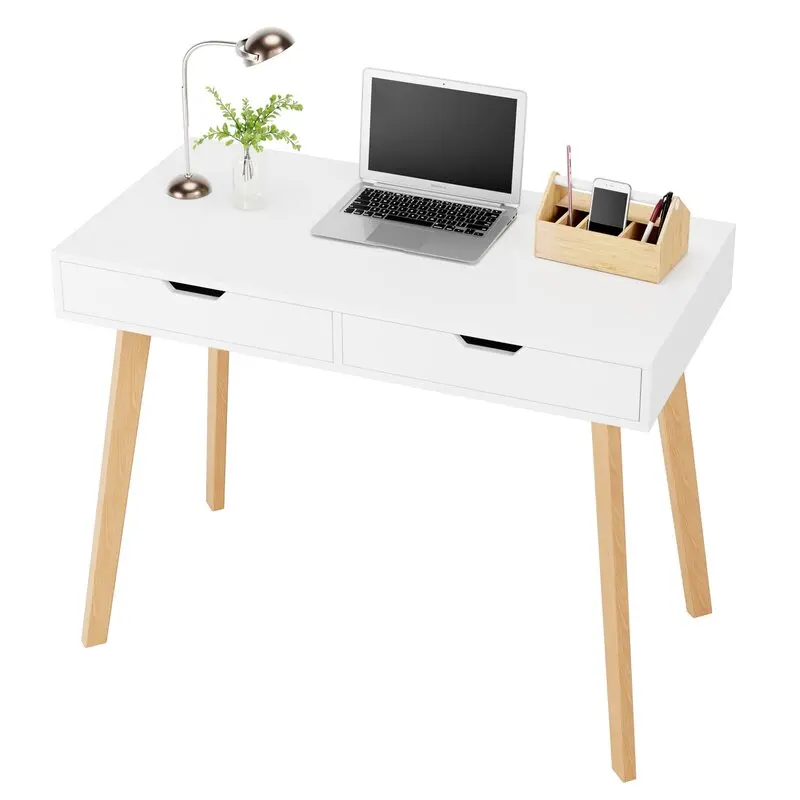 

Study Tables Modern Computer Desks Home Office Double Drawers Can Definitely Provide Ample Space Console Table