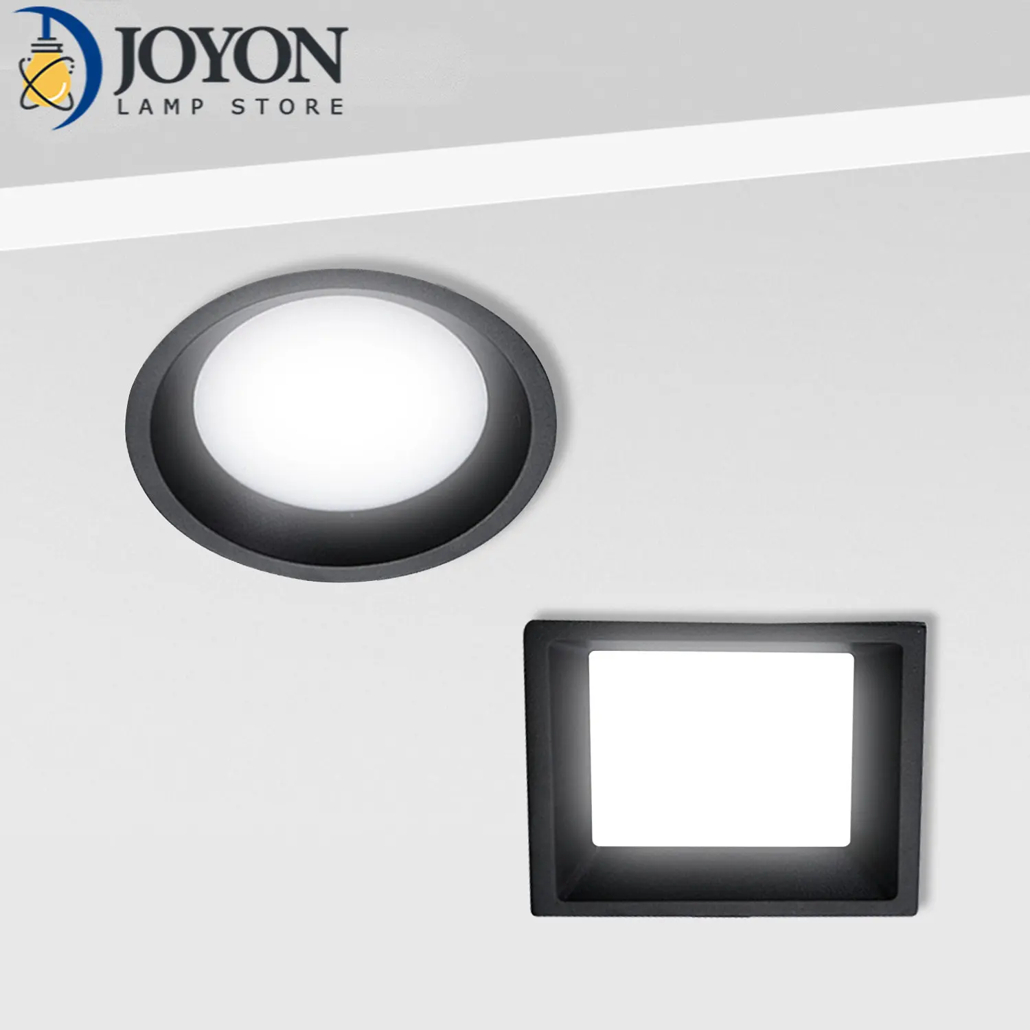 

Round Square Embedded LED Panel Light Bulb 5W 9W 12W 16W 22W Black LED Ceiling Lamp Lights LED Downlight AC110V/220V