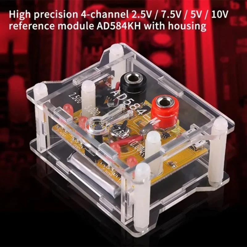 AD584KH High Precision Reference Module With Clear Housing 4-Channel 2.5V/7.5V/5V/10V Voltage Reference Module Durable