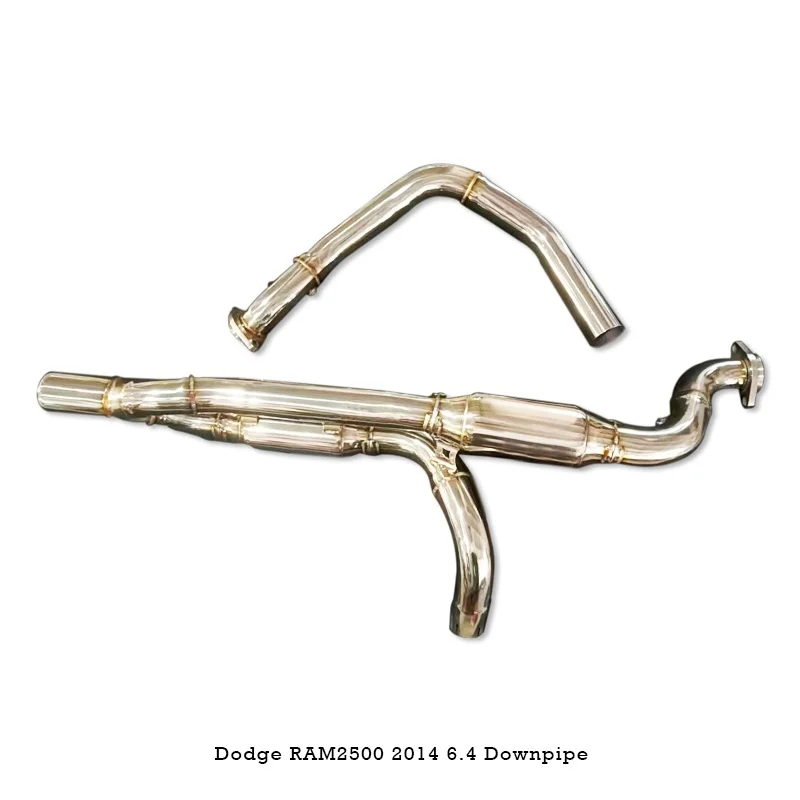 Head Section High flow Pipes Exhaust Pipes branch downpipe Exhaust Pipe with catalyst For Dodge RAM 2500 6.4 2010-2014 