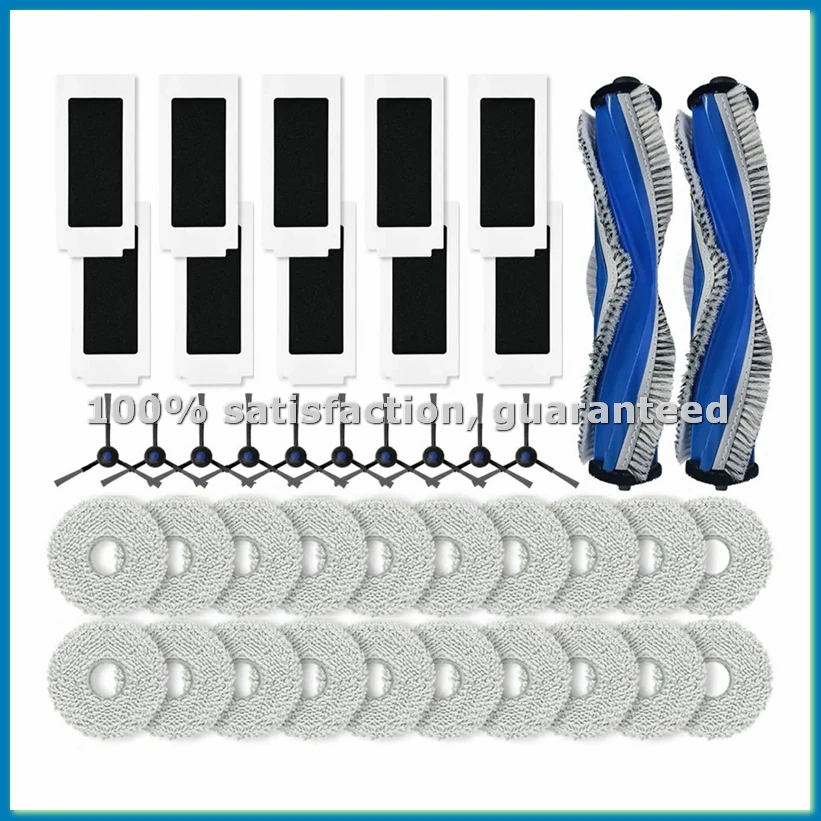 

Запасные части и аксессуары для DEEBOT T30S / T30S PRO / T30S COMBO: основная и боковые щетки, HEPA-фильтр, салфетка для мытья полов - A73M