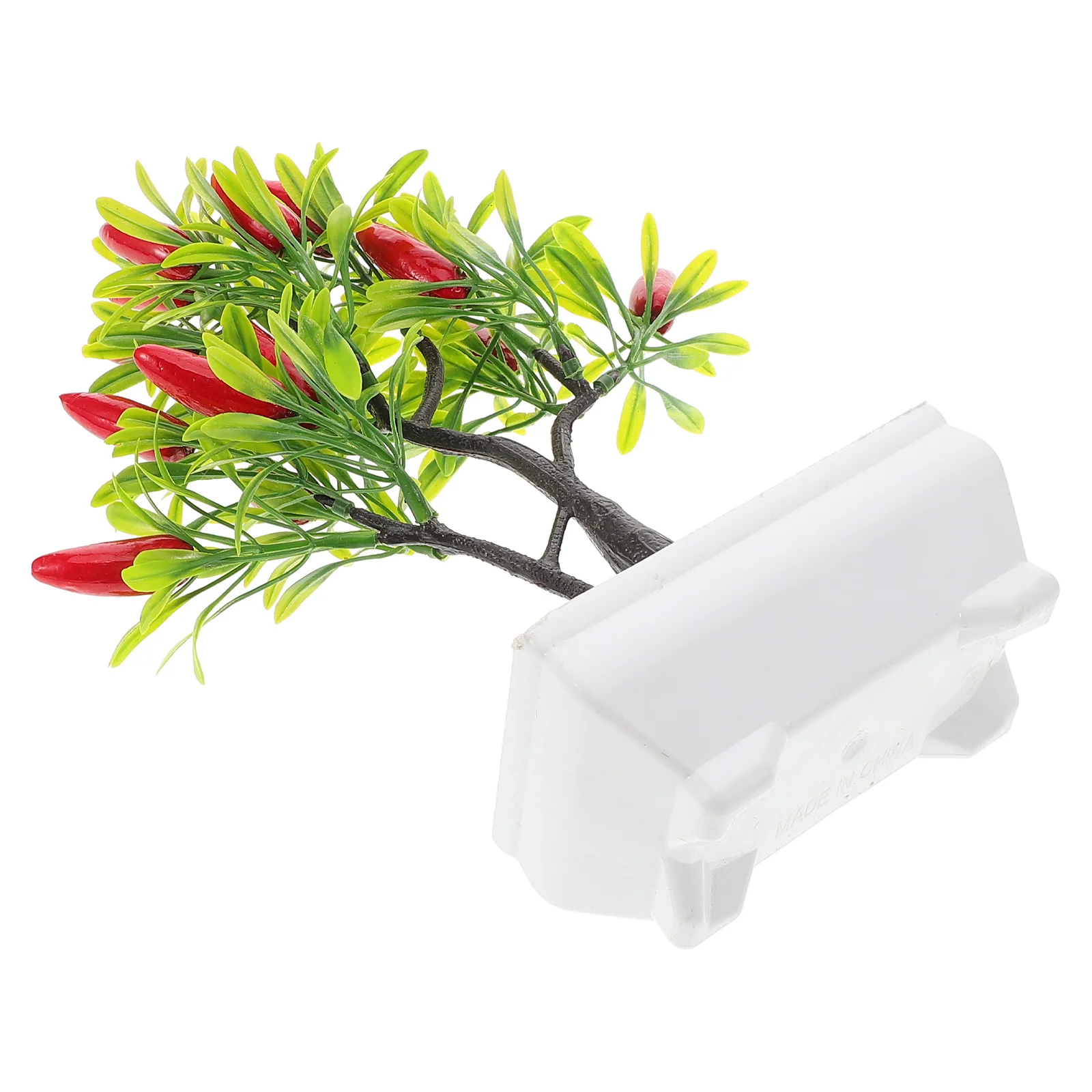 

Faux Small Pepper Tree Bonsai Realistic Artificial Fake Pepper Tree Decoration for Home Living Room Dining Table