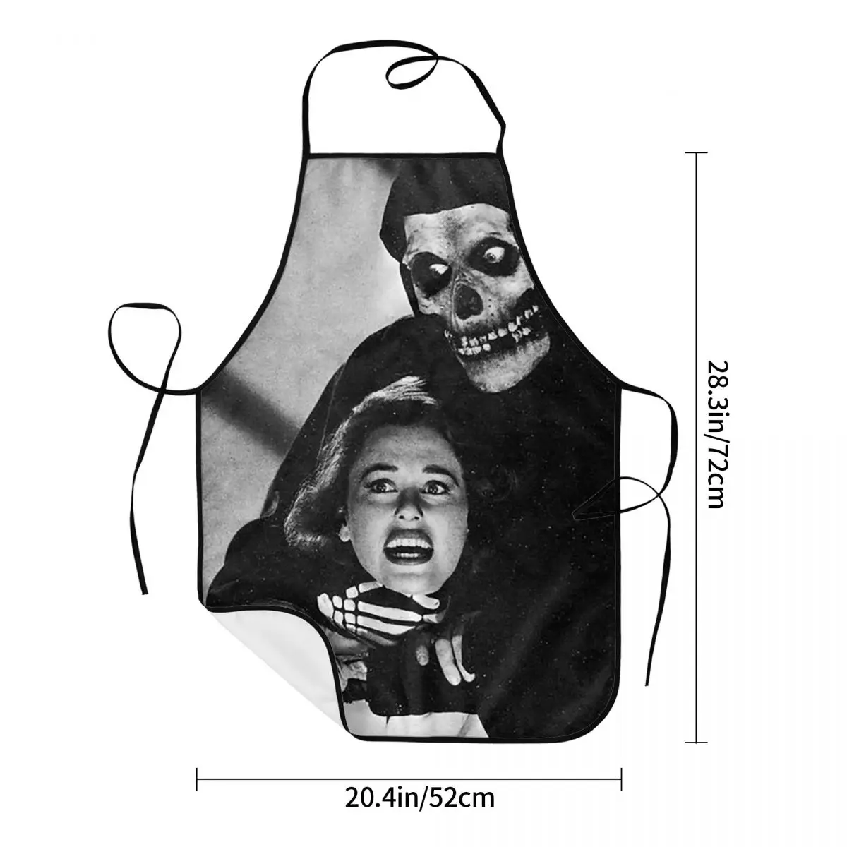 The Crimson Ghost Misfits Aprons Chef Cooking Tablier Sleeveless Bib Kitchen Cleaning Pinafore for Women Men Painting