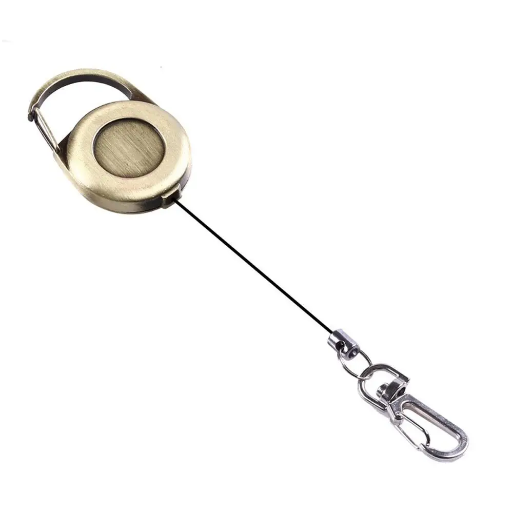 

Badge Reel Clip Anti-Lost Keychain Silicone Lanyard Telescopic Pull Buckle Pull Buckle Retractable Lanyards Badge Holder