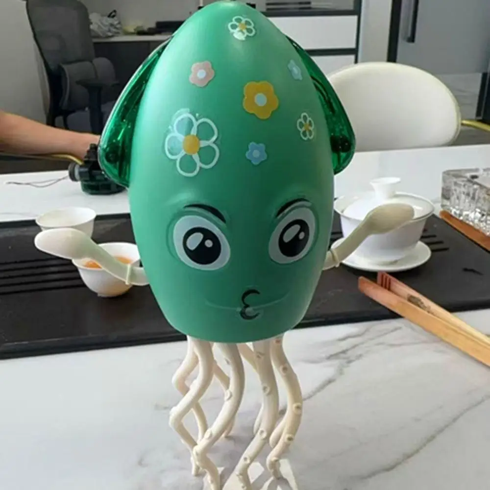 Brinquedo de polvo de dança mágica, automático, prevenção de obstáculos, quebra-cabeça de torção de oito garras, brinquedo elétrico, carregamento usb